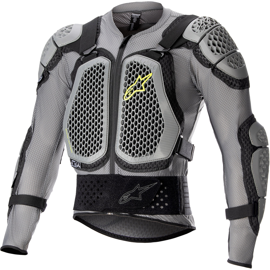 Alpinestars Bionic Action V2 Protection Jacket Gray/Black/Yellow - Front View
