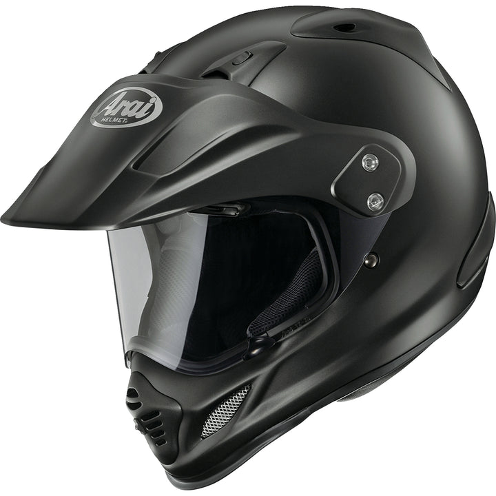 Arai XD-4 Solid Helmet Black Frost - Front Side View