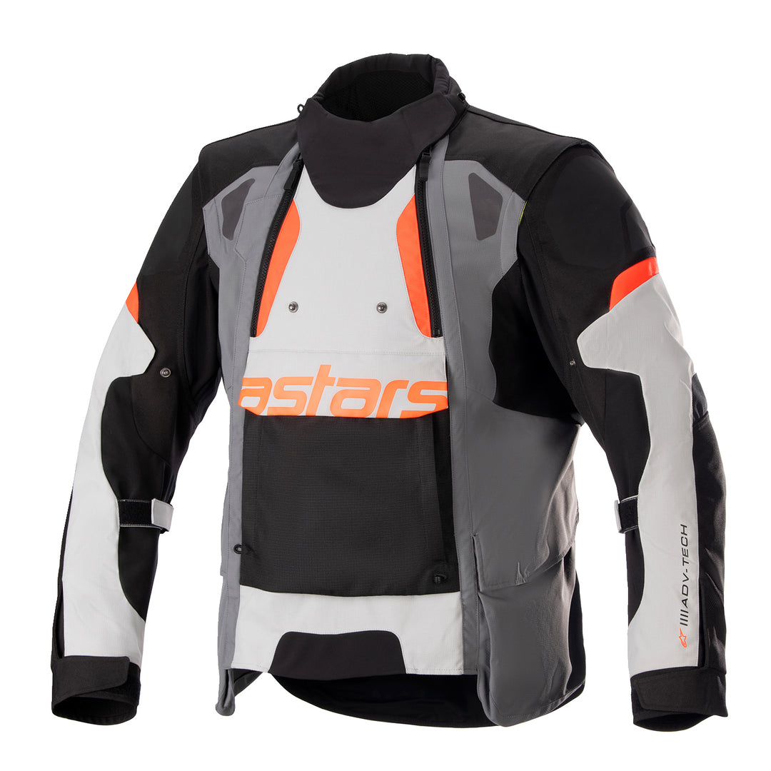 Alpinestars Halo Drystar Jacket Gray/Black - Front View