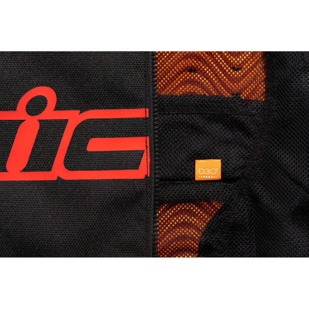 ICON Hooligan™ CE Jacket Slayer - Close-Up of Back Protector Insert Slot