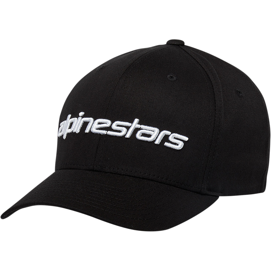 Alpinestars Linear Hat Black/White - Front Side View