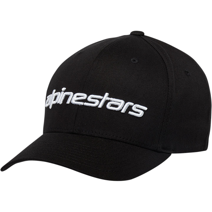 Alpinestars Linear Hat Black/White - Front Side View