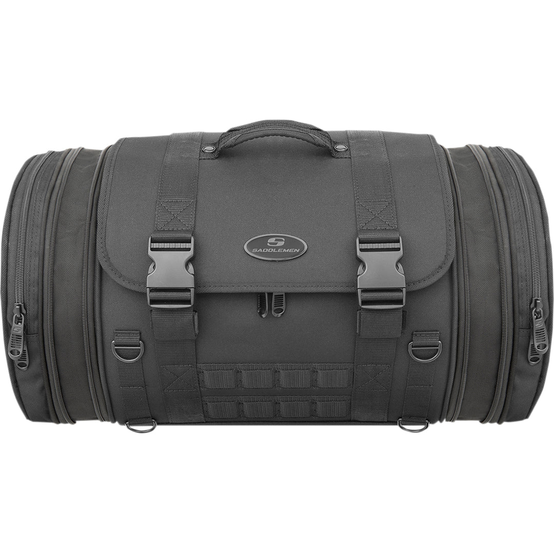SADDLEMEN TR2300DE Tactical Deluxe Rack Bag - Front View