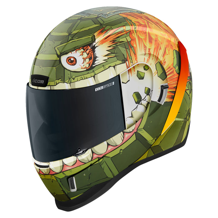 ICON Airform™ Grenadier Helmet Green - Front Left Side View