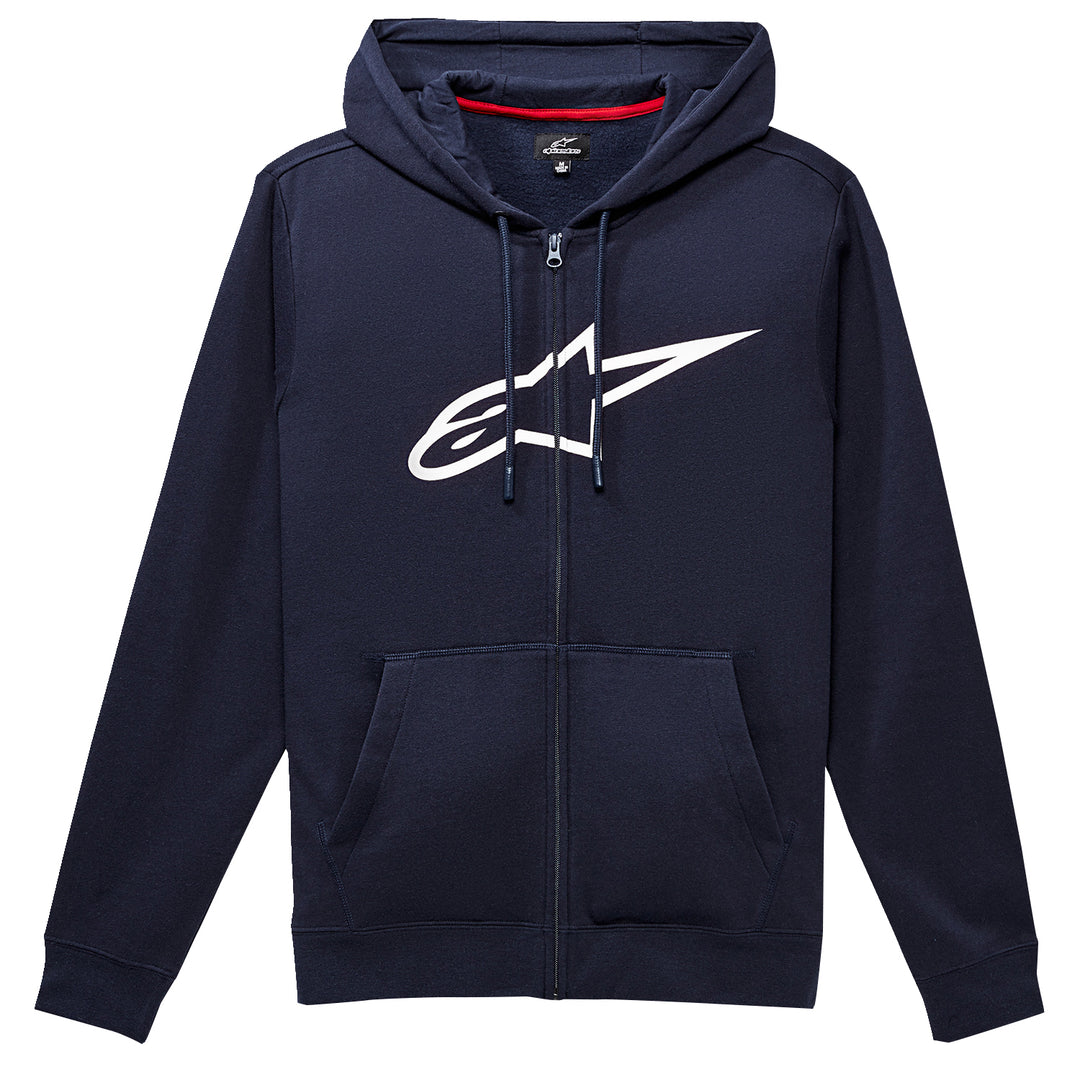 Alpinestars Ageless 2 Zip Hoodie Navy/White - Front View
