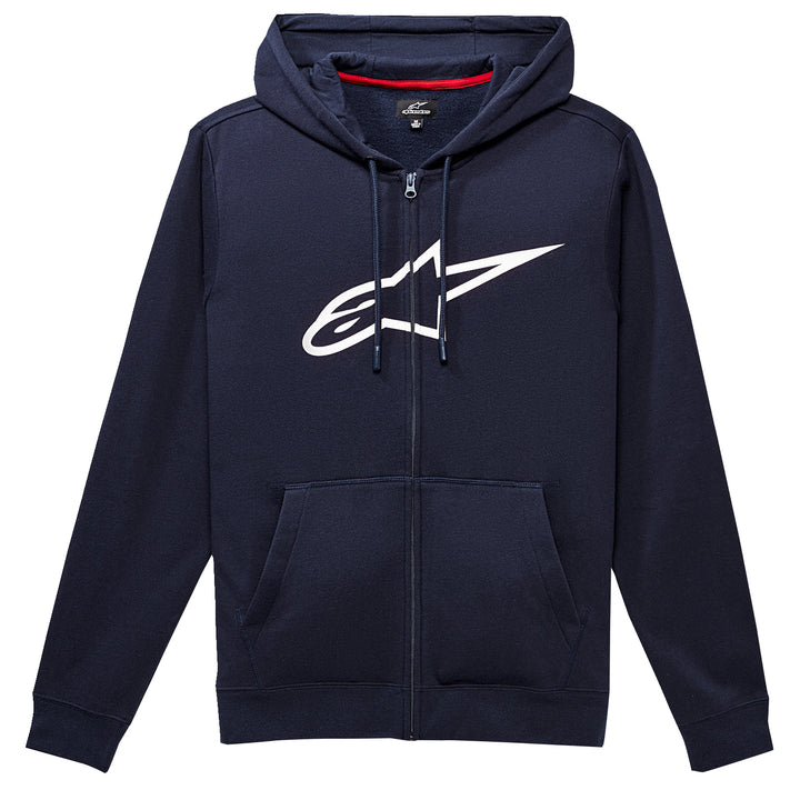 Alpinestars Ageless 2 Zip Hoodie Navy/White - Front View