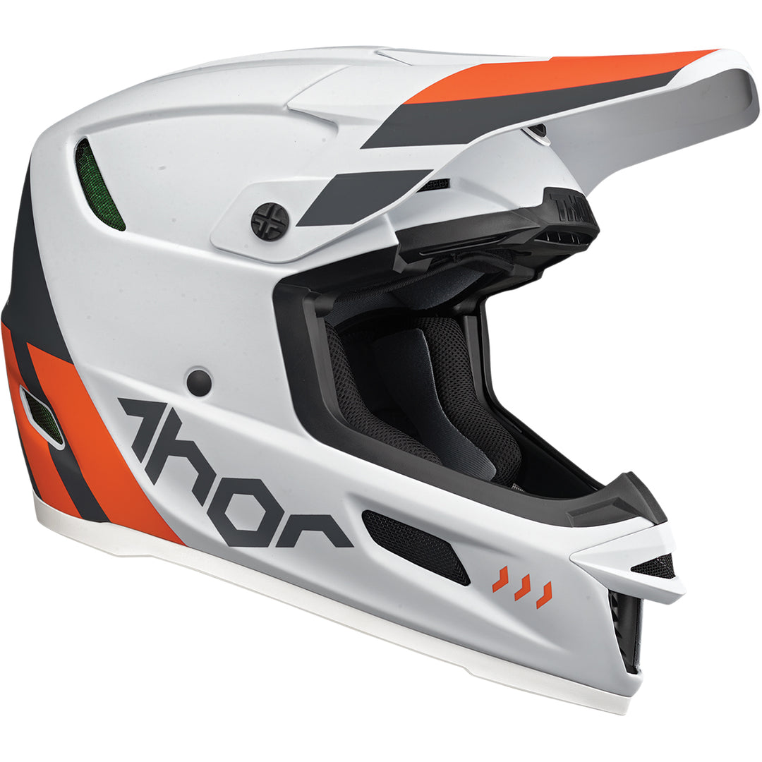 THOR Reflex Cube MIPS® Helmet Gray/Orange - Front Side View