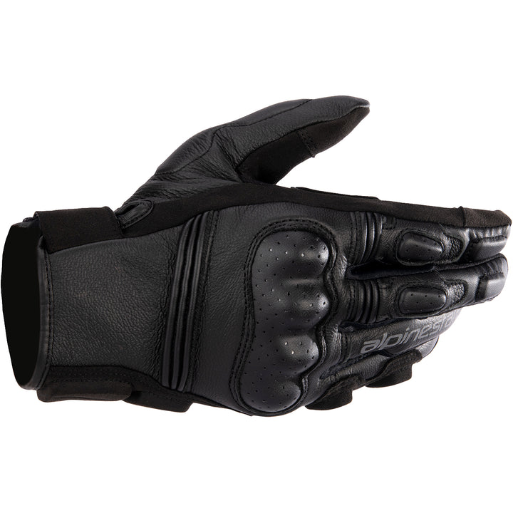 Alpinestars Stella Phenom Leather Air Gloves Black - Back of Hand View