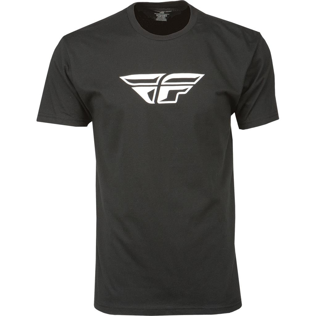 Fly F-Wing Tee Black - Front View