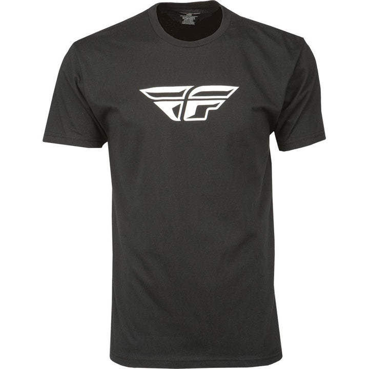 Fly F-Wing Tee Black - Front View