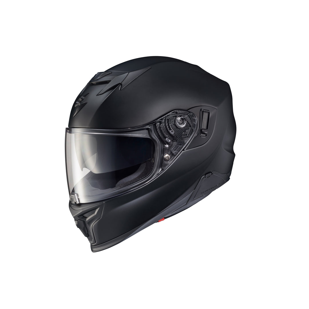 SCORPION EXO EXO-T520 Helmet Matte Black - Front Side View