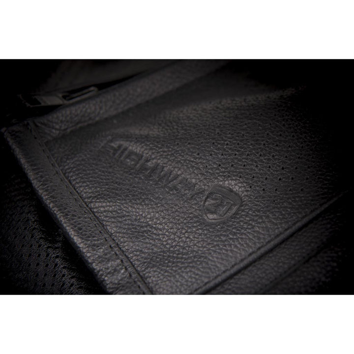 Highway 21 Blockade Vest Black - Close-Up of Logo Imprint