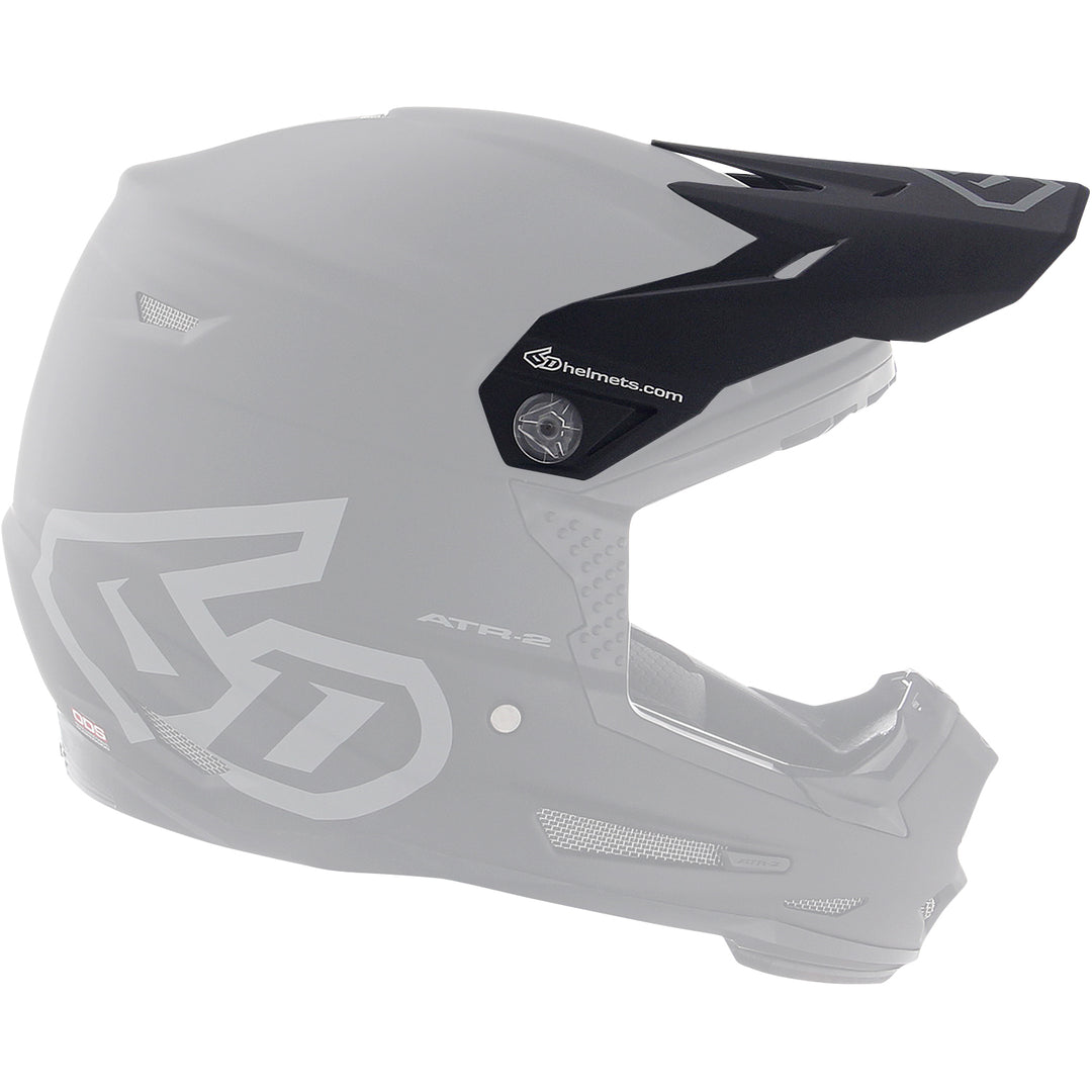 6D Helmets ATR-2Y Helmet Visor 2Y Visor/Matte Black - Side View