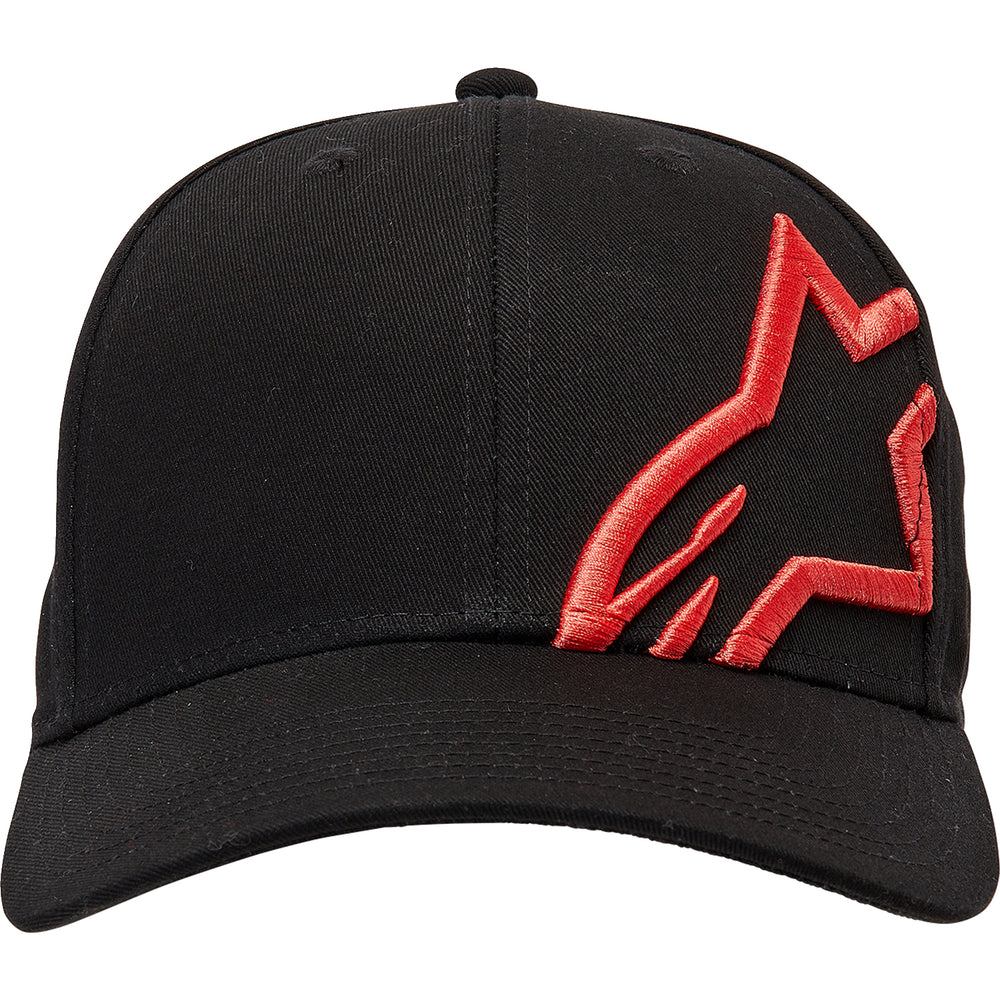 Alpinestars Corp Snap 2 Hat Black/Warm Red - Front View