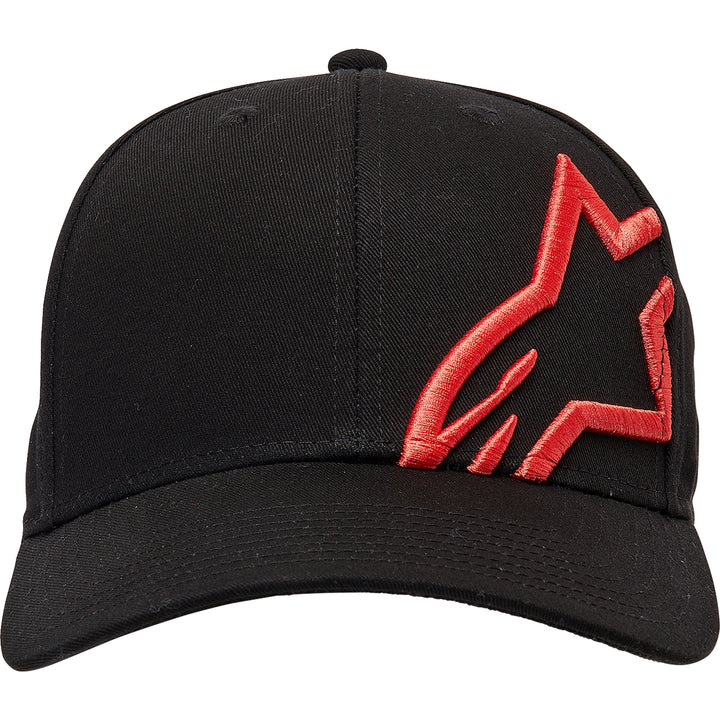 Alpinestars Corp Snap 2 Hat Black/Warm Red - Front View