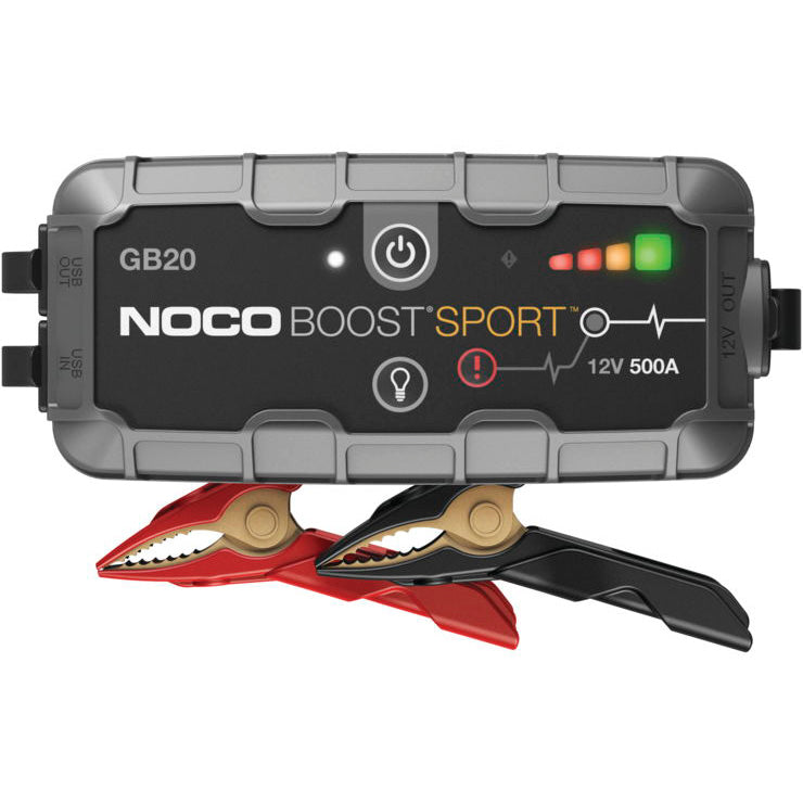 NOCO GB20 Boost Sport 500A Lithium Jump Starter - Front View