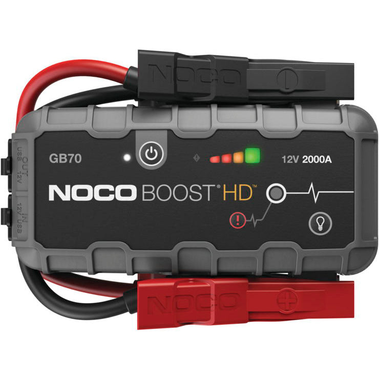 NOCO® GB70 Boost HD 2000A Lithium Jump Starter - Front View