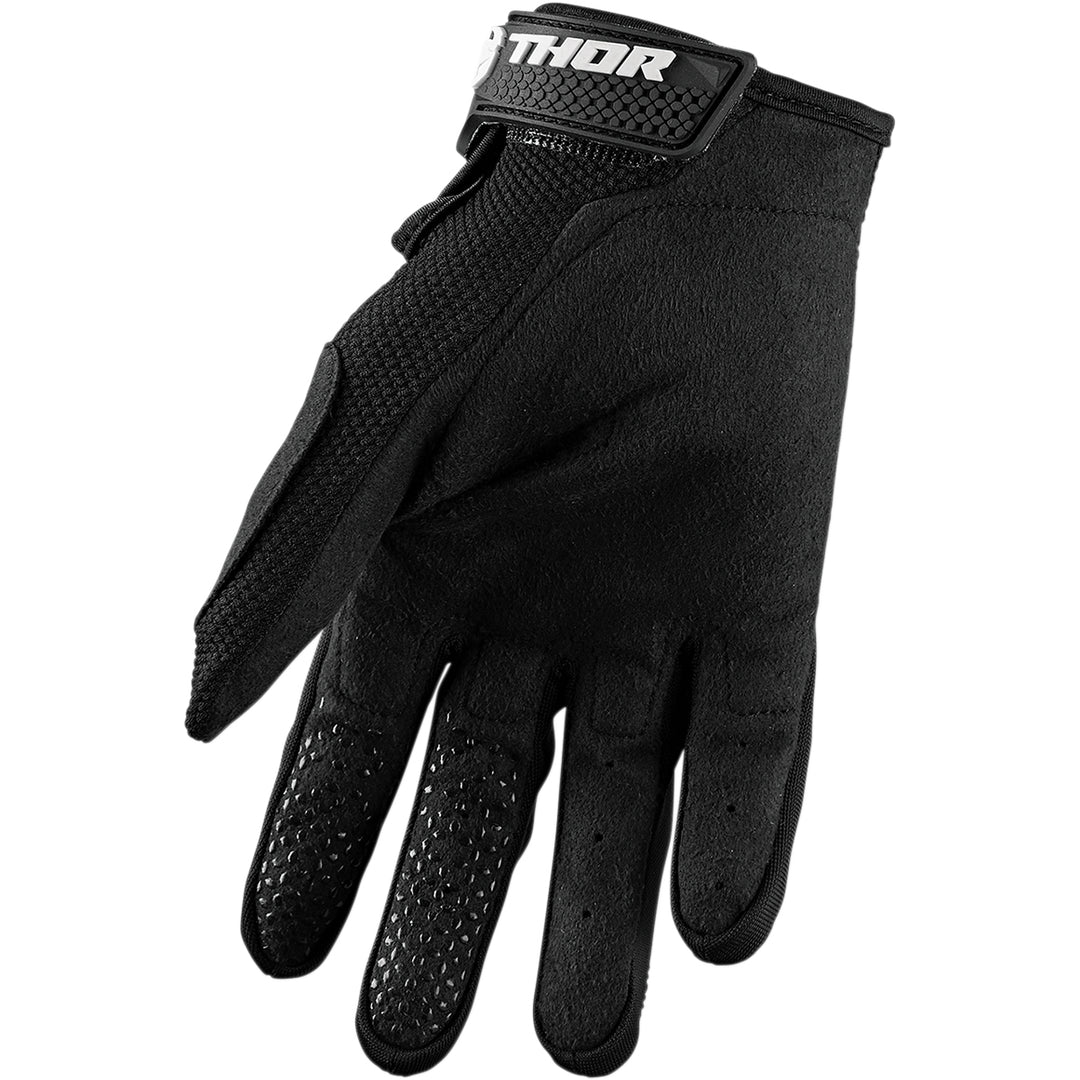 THOR Sector Gloves Black - Palm View