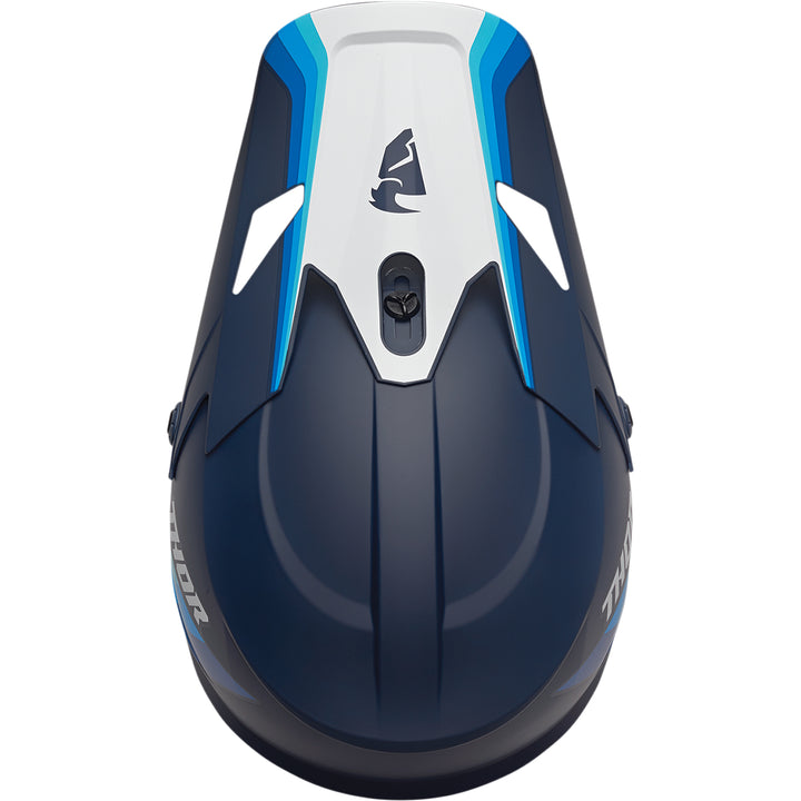 THOR Sector Runner MIPS® Helmet Navy/White - Top Down View