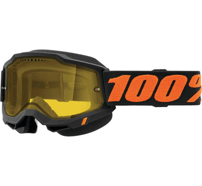 100% Accuri 2 Snow Goggles - Yellow Dual Pane Vented Lens