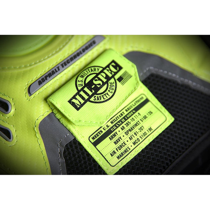 ICON Stryker Vest Yel - Close-Up of "Mil-Spec" Pocket Under Chest Plate