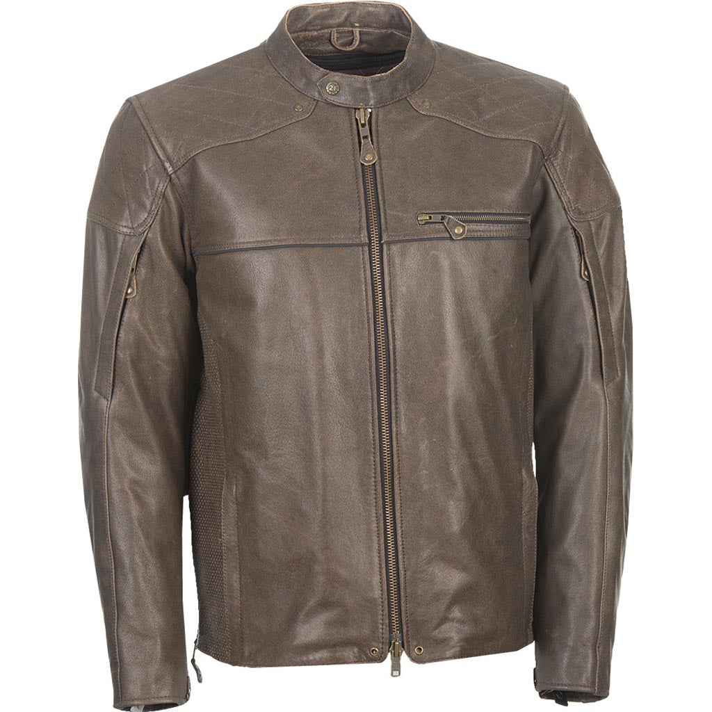 Highway 21 Gasser Jacket Vintage Brown - Front View