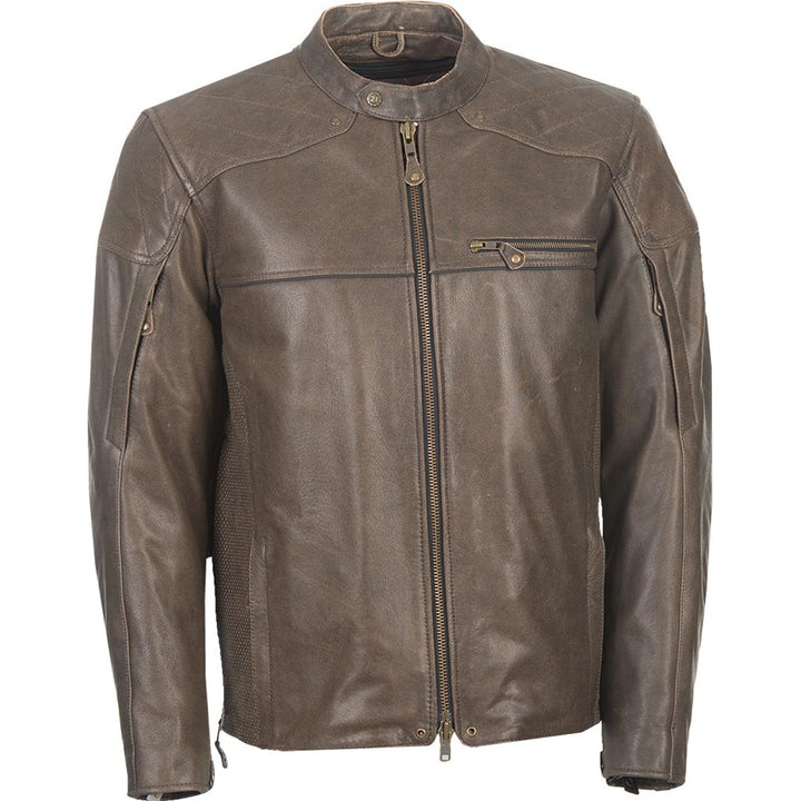 Highway 21 Gasser Jacket Vintage Brown - Front View
