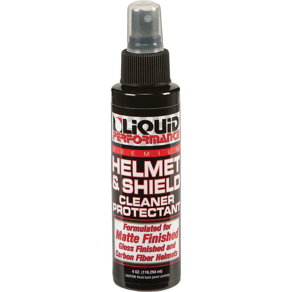 Liquid Performance Helmet & Shield Cleaner - Front View of Bottle