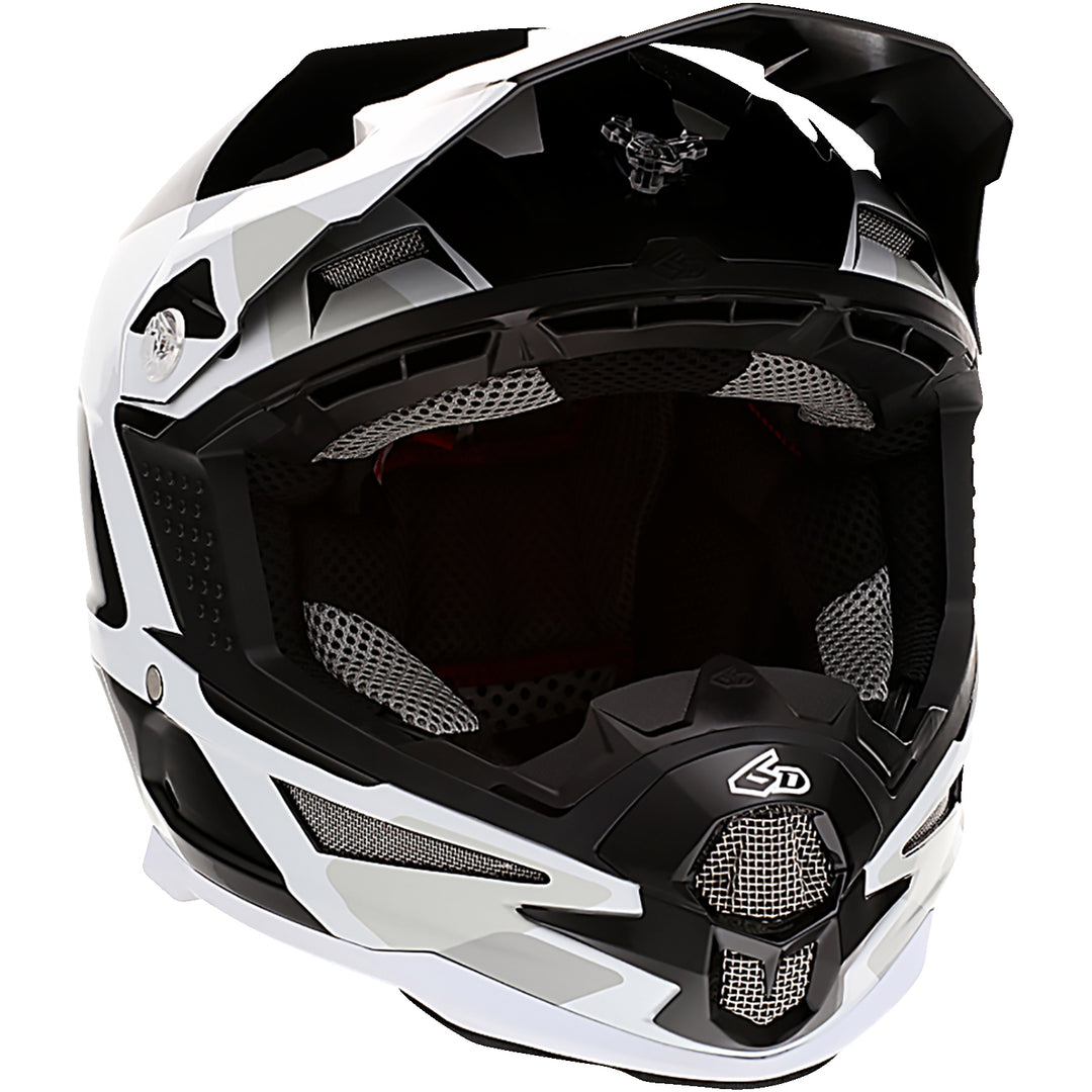 6D Helmets ATR-1 Apex Helmet White - Front Right Side View