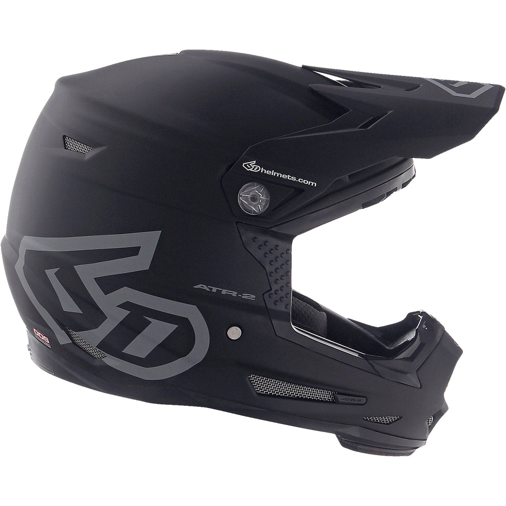 6D Helmets ATR-2Y Solid Youth Helmet Matte Black - Right Side View