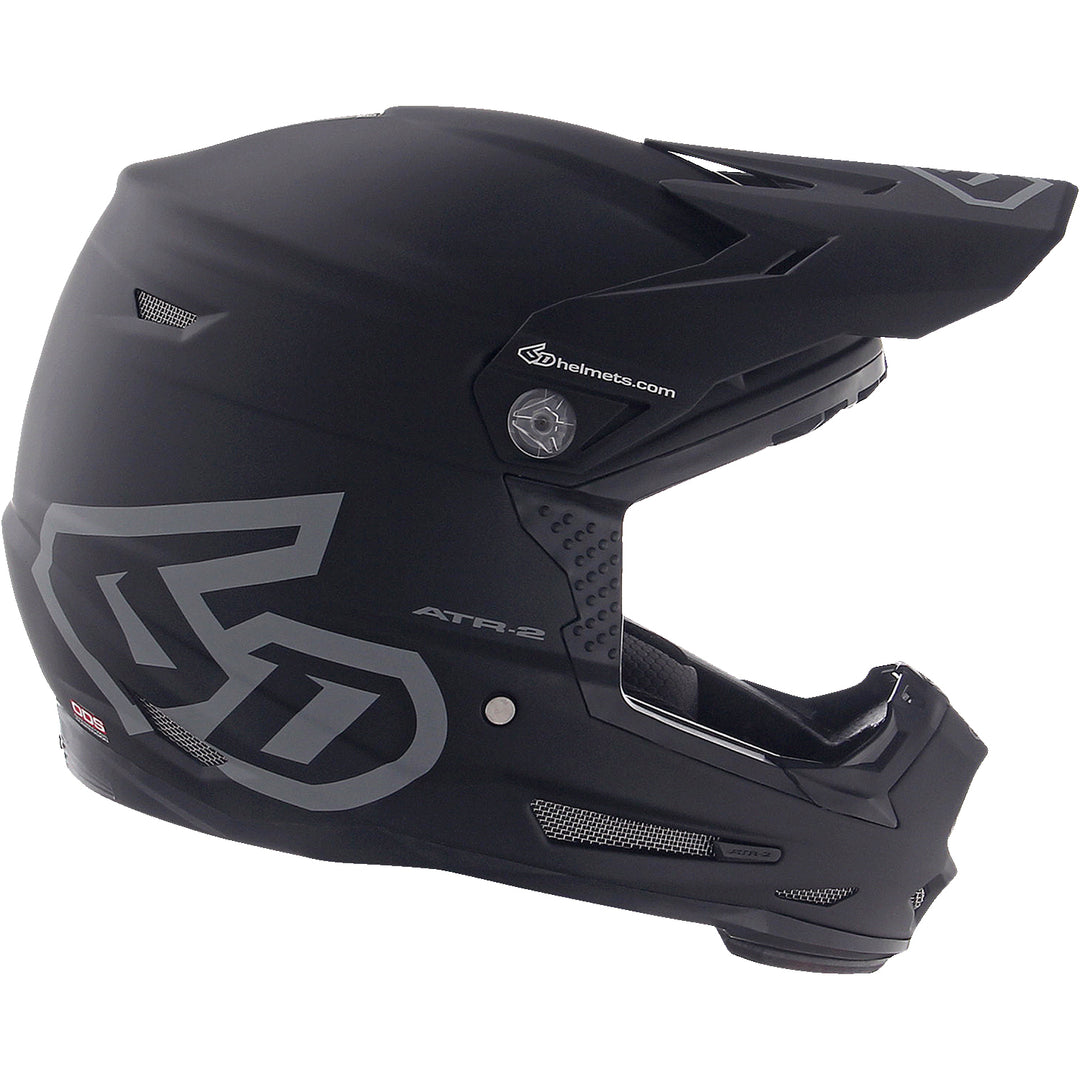 6D Helmets ATR-2Y Solid Youth Helmet Matte Black - Right Side View