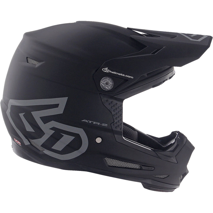 6D Helmets ATR-2Y Solid Youth Helmet Matte Black - Right Side View