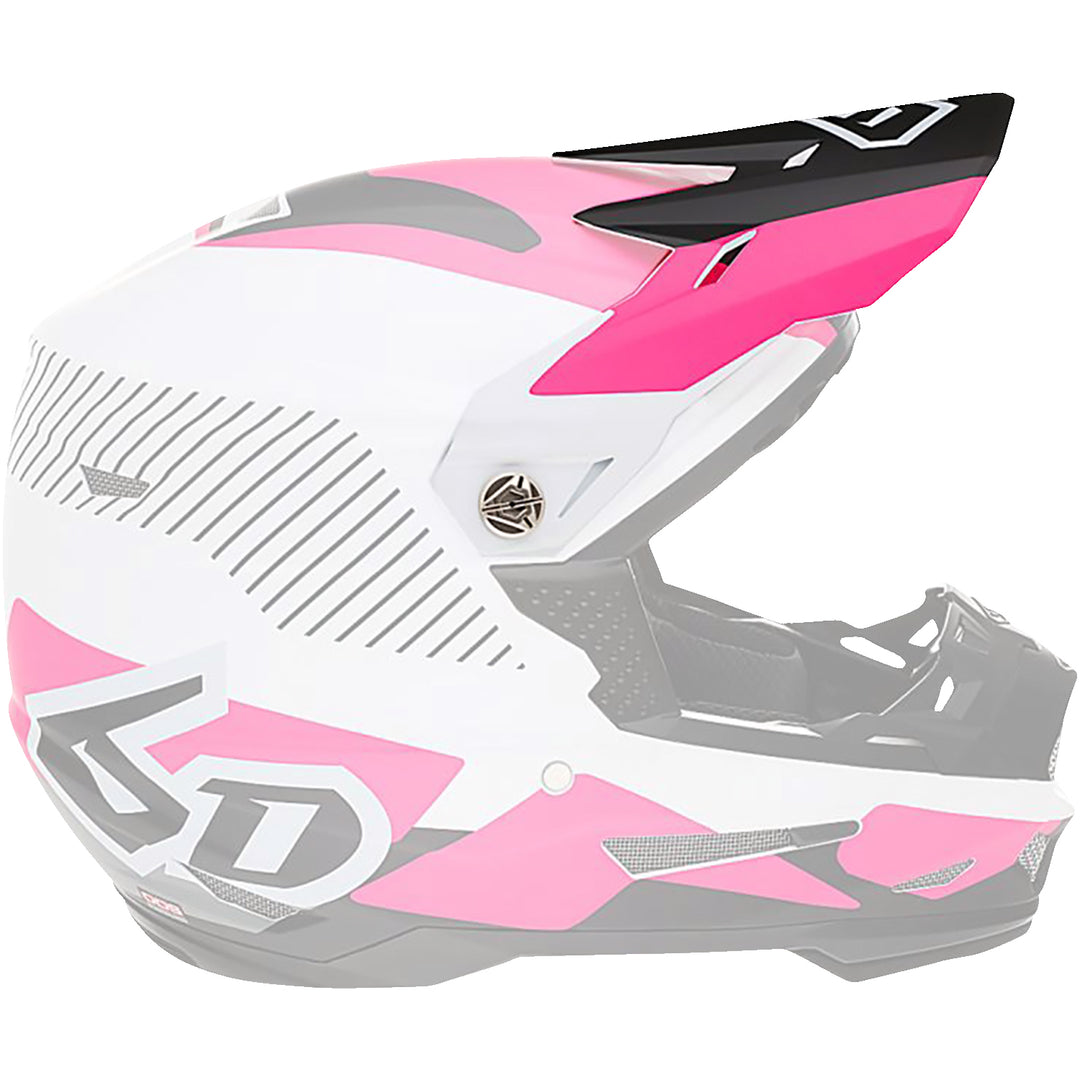 6D Helmets ATR-2Y Helmet Visor Fusion/Pink - Side View