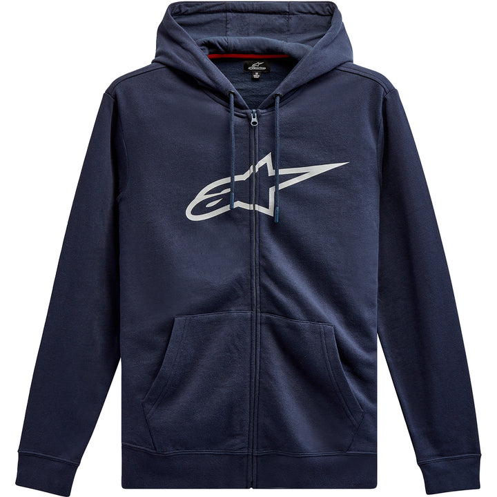 Alpinestars Ageless 2 Zip Hoodie Navy/Gray - Front View