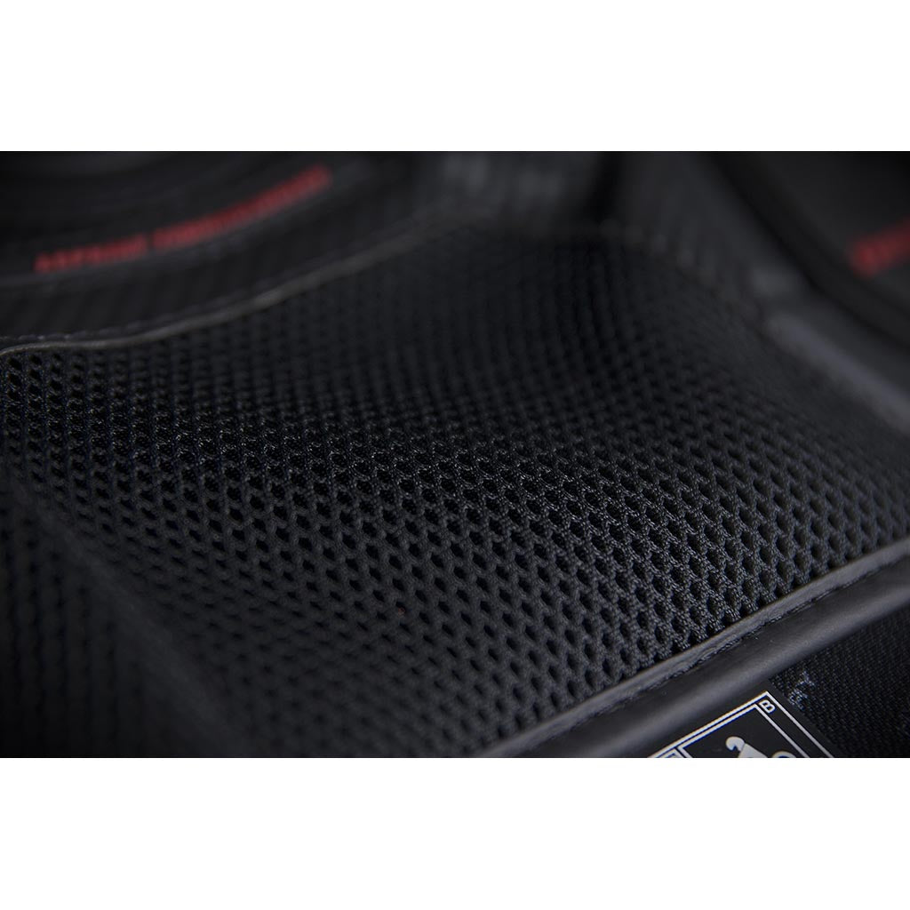 ICON Stryker Vest Red - Close-Up of Mesh Material