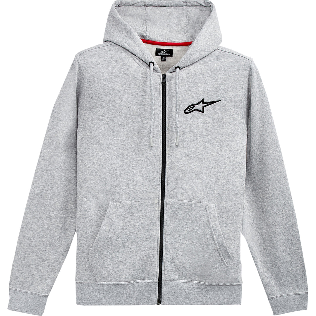 Alpinestars Ageless Zip Hoodie Heather Gray/Black - Front View