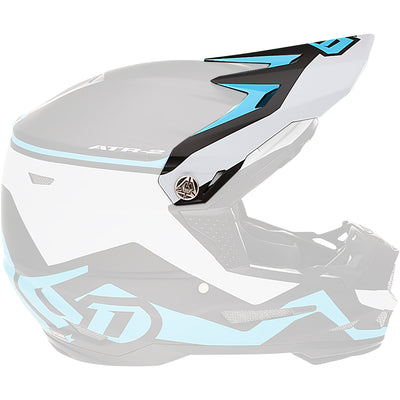 6D Helmets ATR-2 Helmet Visor Drive/Cyan - Side View