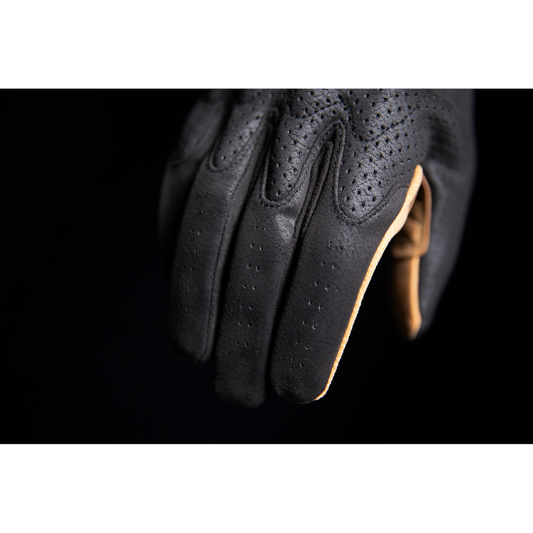 ICON Airform™ Gloves Black/Tan - Close-Up of Finger Details