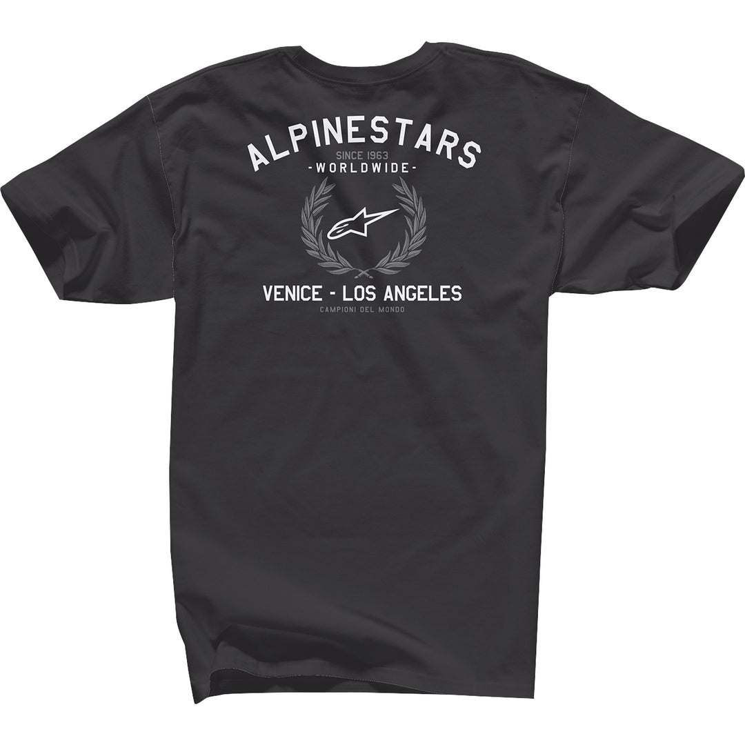 Alpinestars Wreath T-Shirt Black - Rear View