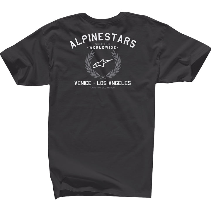 Alpinestars Wreath T-Shirt Black - Rear View