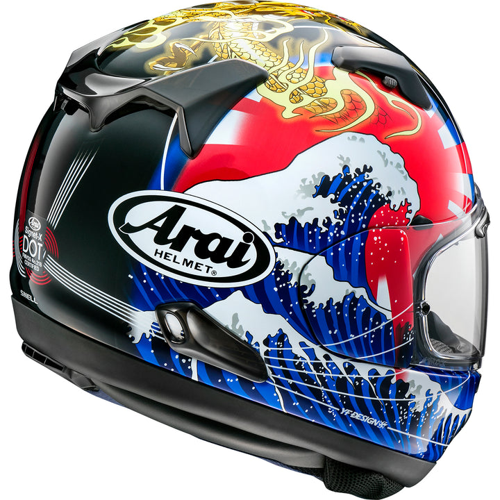 Arai Signet-X Oriental-2 Helmet - Rear Side View