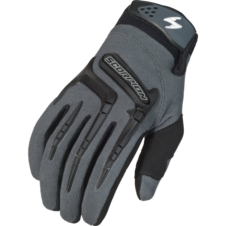 SCORPION EXO Women's Skrub Gloves Grey - Back of Hand View