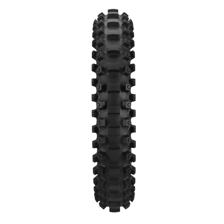 Dunlop Geomax MX33 Tire Rear - Straight-On View of Treads