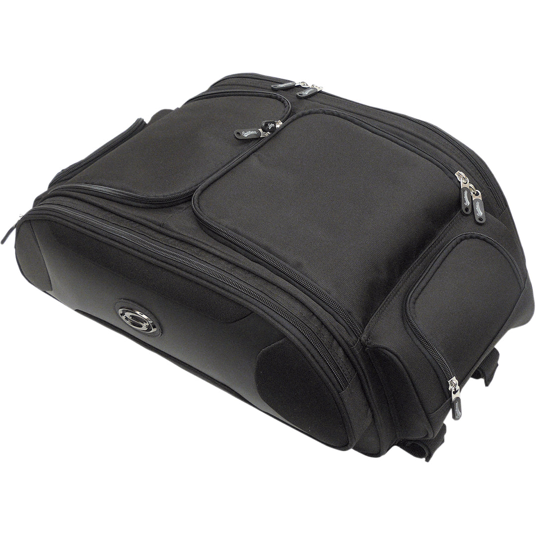 SADDLEMEN FTB3300 Sport Trunk and Rack Bag - Angled Side View