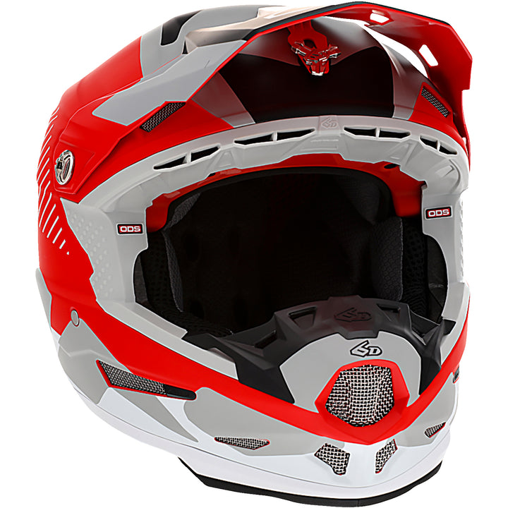 6D Helmets ATR-2 Fusion Helmet Red - Front Right Side View