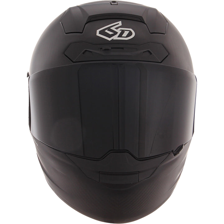 6D Helmets ATS-1R Solid Helmet Matte Black - Front View