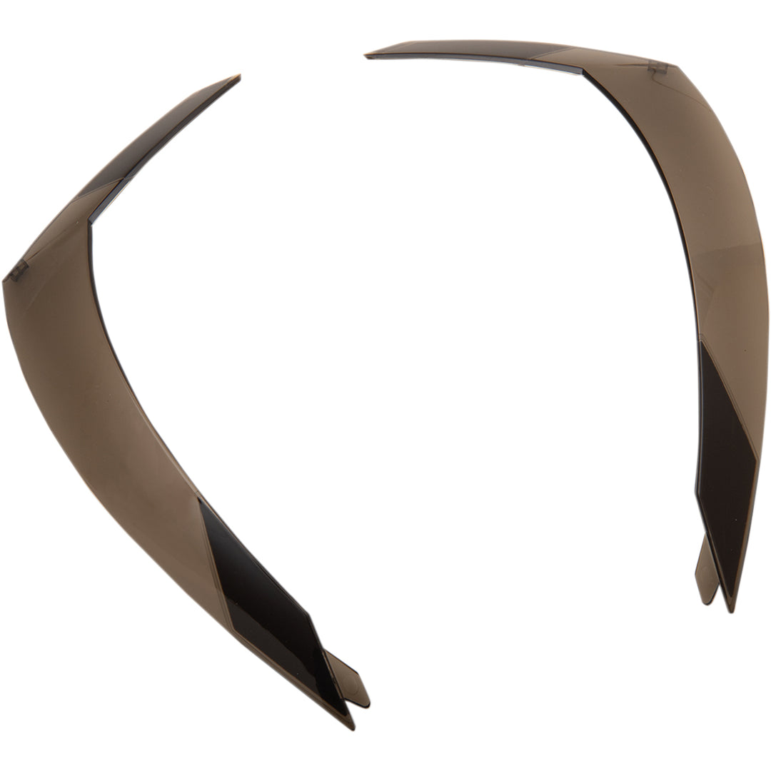 ICON Airform™ Helmet Rear Spoiler Smoke - Top View of Pair