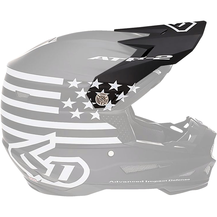 6D Helmets ATR-2 Helmet Visor Tactical/Black - Side View