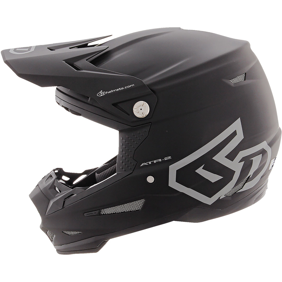 6D Helmets ATR-2 Solid Helmet Matte Black - Left Side View