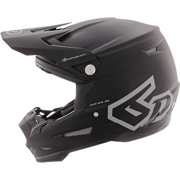 6D Helmets ATR-2 Solid Helmet Matte Black - Left Side View